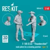 F-105 (F, G) pilots (standing - type 1) 1:48
