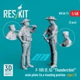 F-105 (F, G) "Thunderchief" pilots (standing - type 2) 1:48 F-105 (F, G) "Thunderchief" pilots (standing - type 2) 1:48
