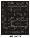 Bf 109E-3 mask for Hobby Boss 1:48