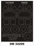 Spitfire I mask for Kotare 1:48