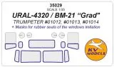 URAL-4320 / BM-21 mask for Trumpeter 1:35 URAL-4320 / BM-21 mask for Trumpeter 1:35
