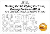 B-17G Flying Fortress, Fortress MK.III mask for Airfix 1:72