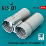 Rafale exhaust nozzles for Revell 1:48 Rafale exhaust nozzles for Revell 1:48