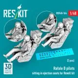 Rafale B pilots sitting in ejection seats (Revell) 1:48