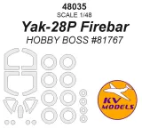 Yak-28P mask for Hobby Boss 1:48