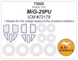 MiG-25PU mask for ICM 1:72