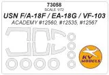 F/A-18F / EA-18G mask for Academy 1:72