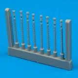 Lancaster gun barrels round perforated 1:72