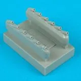 P-51D Mustang exhaust w/ shround für Tamiya 1:48