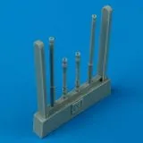 Bf 109G-6 gun barrels 1:48