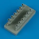 P-40B Warhawk exhaust 1:48 P-40B Warhawk exhaust 1:48