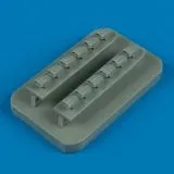 Bf 109G-14 exhaust für Academy 1:48