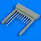 LaGG-3 series 7-11 gun barrels and pitot tube 1:48