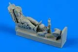 Soviet MiG-21 pilot in ejection seat 1:48