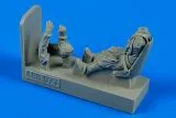 German WWII Luftwaffe pilot with seat for Bf 109E 1:48 German WWII Luftwaffe pilot with seat for Bf 109E 1:48