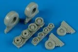 F-14B/D Tomcat weighted wheels für Hasegawa 1:48