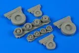 F-14A Tomcat weighted wheels (Academy) 1:48