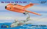 Me 1101 vs Focke-Wulf FW Ta 183 (four kits) 1:144