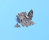 Bf 109G cockpit set für Hasegawa 1:72