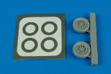 A-1H Skyraider wheels & paint masks (NAVY version) 1:72 A-1H Skyraider wheels & paint masks (NAVY version) 1:72