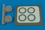 A-4 Skyhawk wheels & paint masks (late v.) 1:72