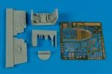 Bf 109G-2 cockpit set für Fine Molds 1:72