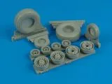 F-14A Tomcat weighted wheels for Tamiya 1:32