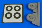 C-47 Skytrain wheels & paint masks 1:72