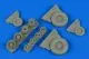 F-14A Tomcat weighted wheels (Tamiya) 1:48