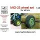 MiG-25 wheels 1:48