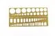 Stencil for applying riveting, type 3