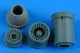 F-16CJ block 50 exhaust nozzle - closed (Tamiya) 1:72