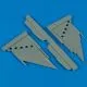 MiG-21MF/bis/SMT correct stabilizers 1:72