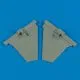 Su-33 Flanker D horizontal stabilizers for Hasegawa 1:72