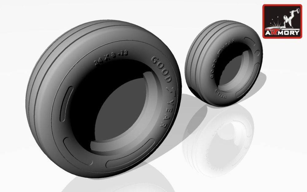 F-5E/F Tiger-II wheels 1:48