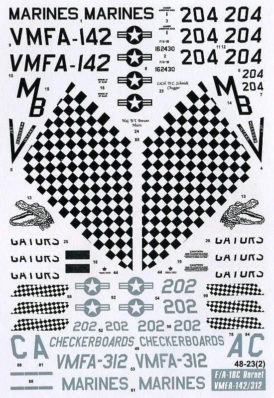 F/A-18 Hornet, VMFA-142, VMFA-312 1:48