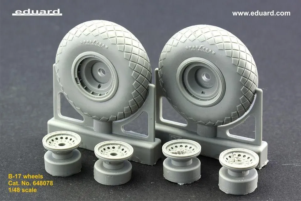 B-17 wheels 1:48