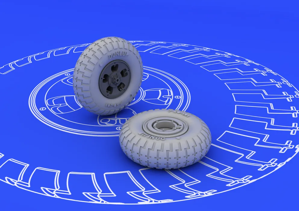 Spitfire wheels - 5 spoke 1:48