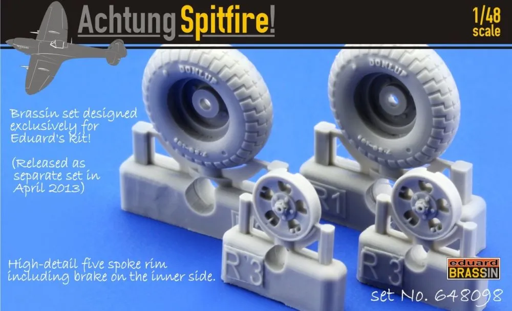 Spitfire wheels - 5 spoke 1:48
