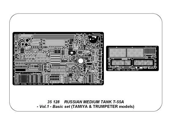T-55A basic set Vol.1 for Tamiya, Trumpeter 1:35