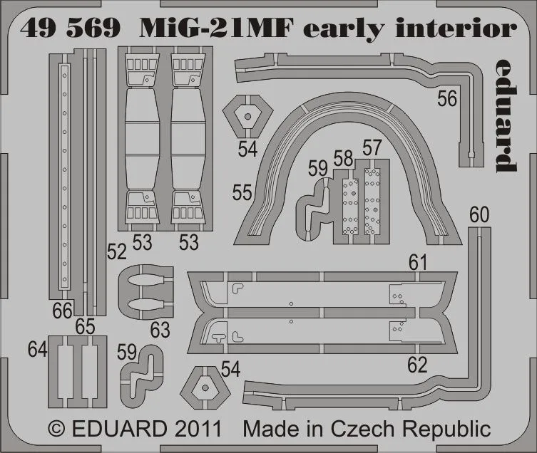 MiG-21MF interior for Eduard 1:48