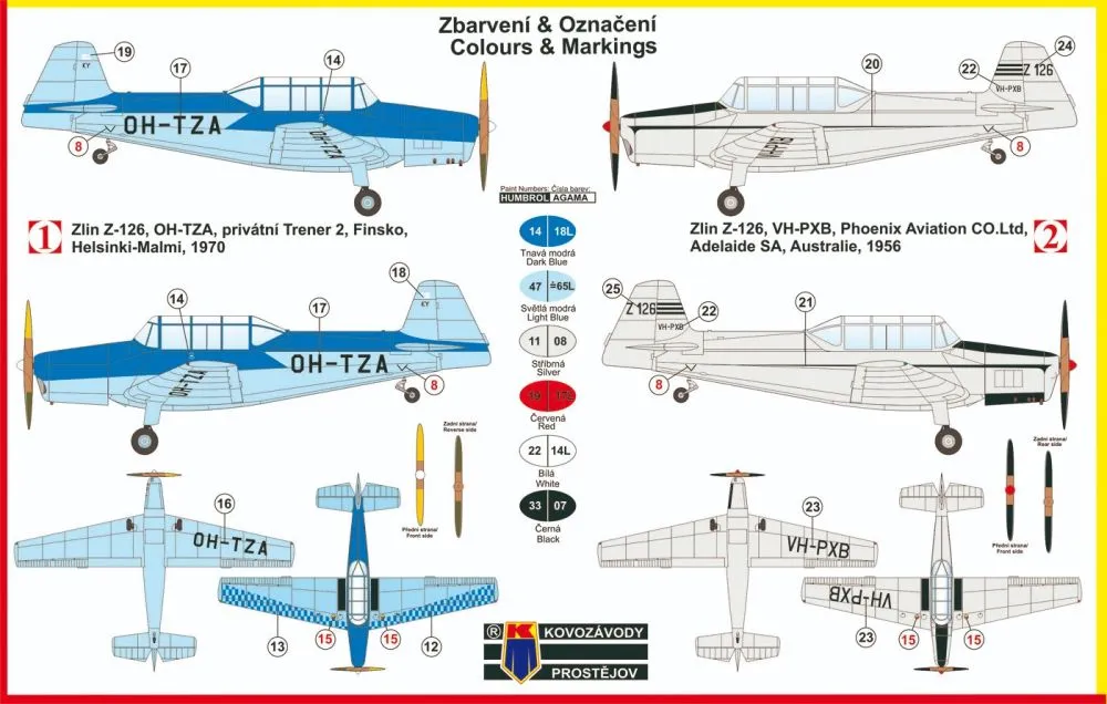 ZLIN Z-126 (TRENÉR 2) late 1:72