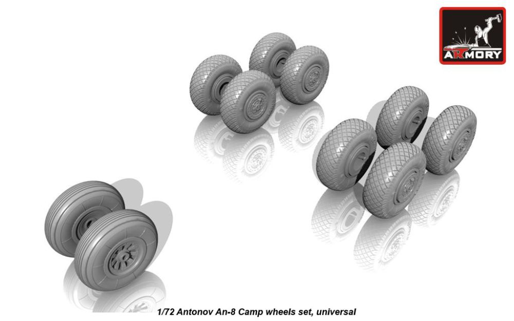 Antonov An-8 Camp wheels 1:72