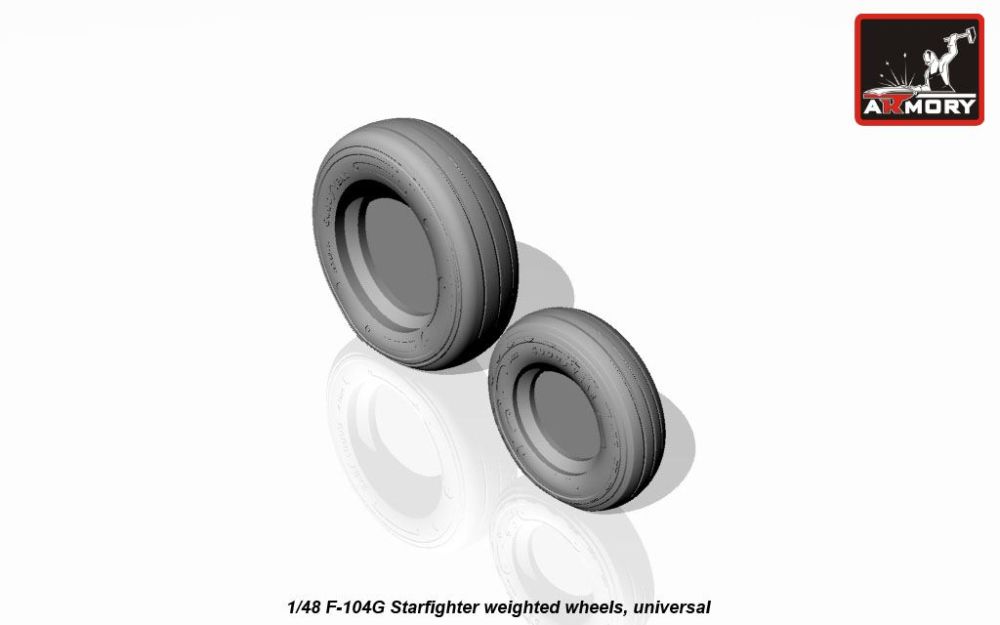 F-104G Starfighter weighted wheels 1:48