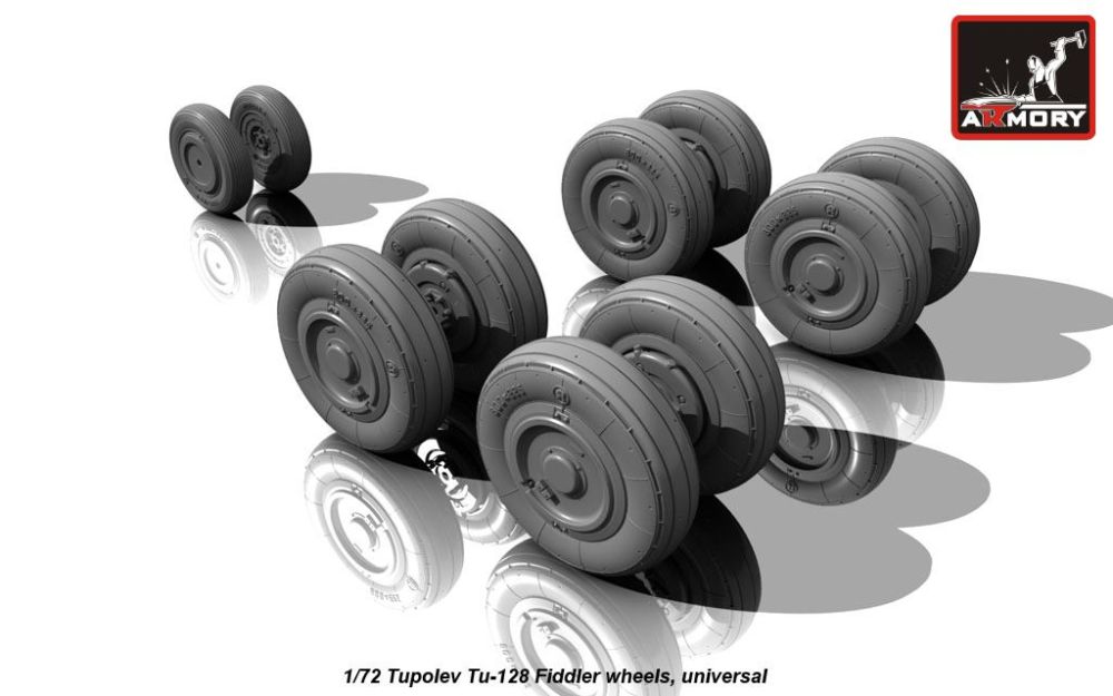 Tu-128 Fiddler wheels 1:72