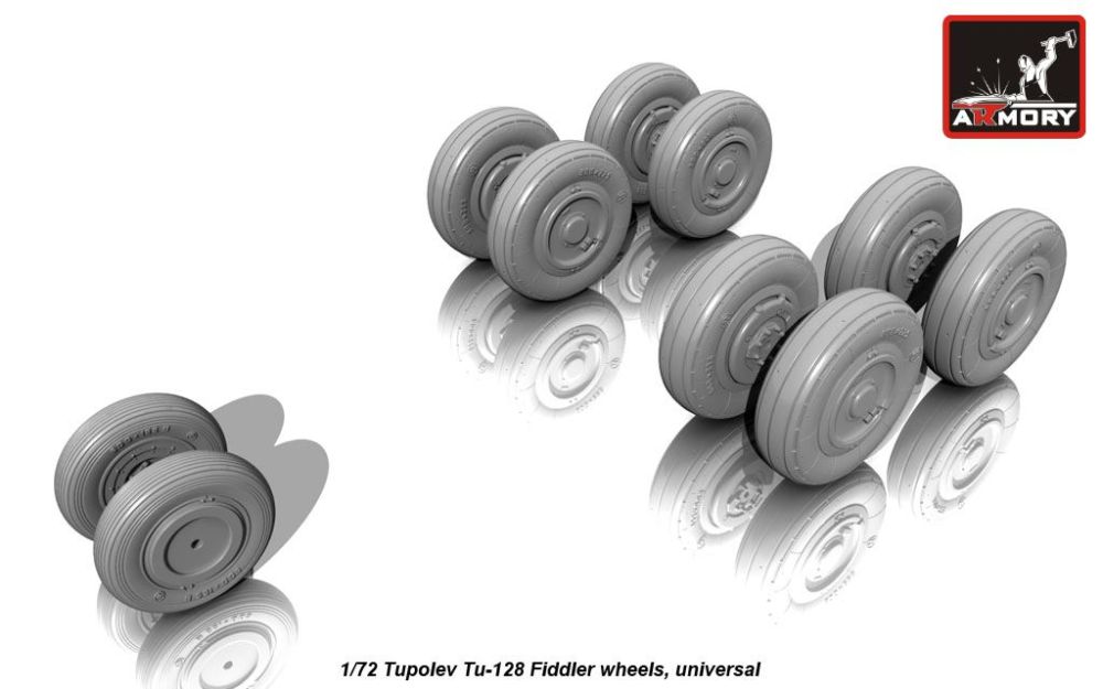 Tu-128 Fiddler wheels 1:72