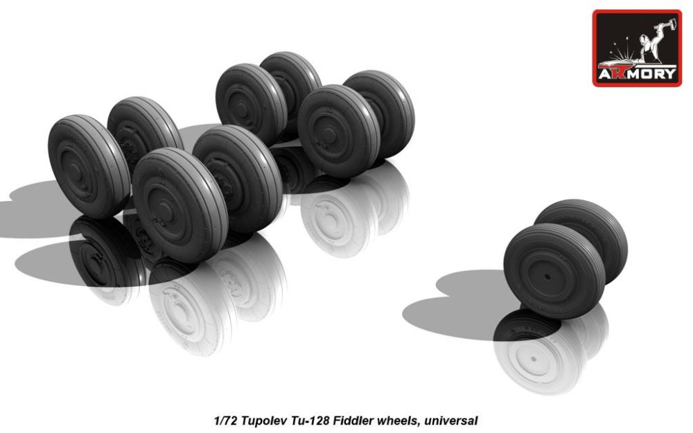 Tu-128 Fiddler wheels 1:72