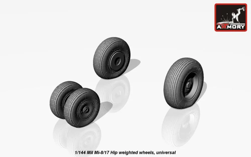 Mil Mi-8/ Mi-17 Hip weighted wheels 1:144