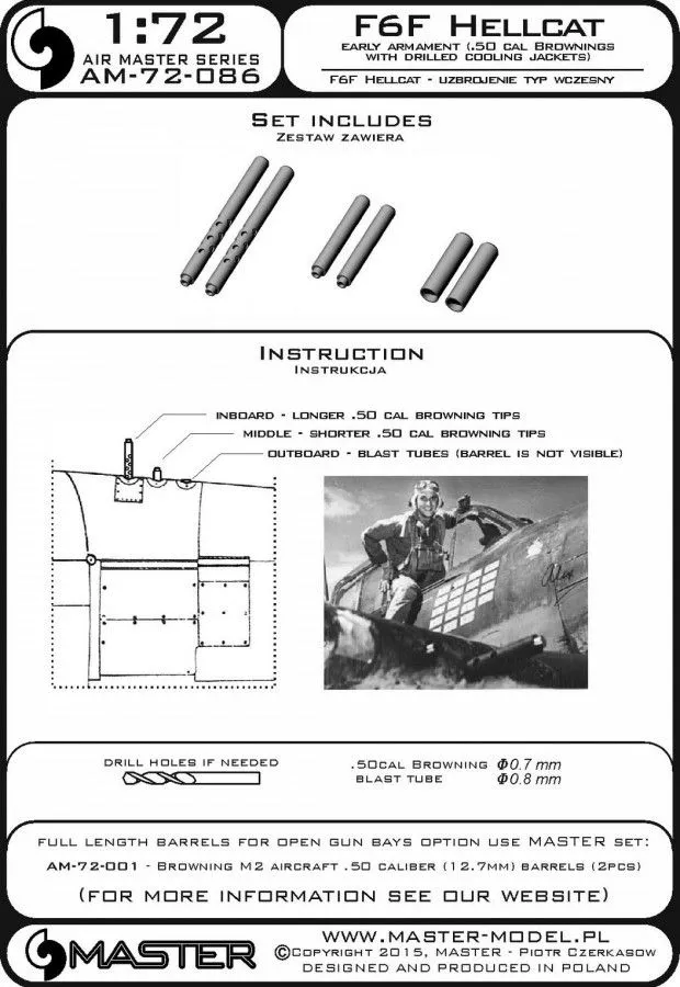 F6F Hellcat - early armament 1:72