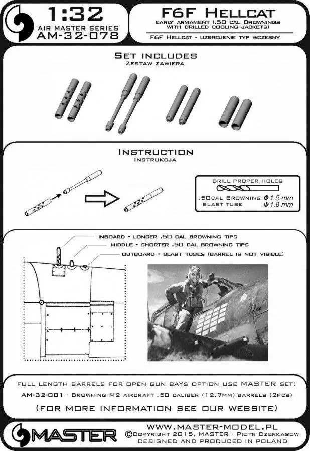 F6F Hellcat - early armament 1:32